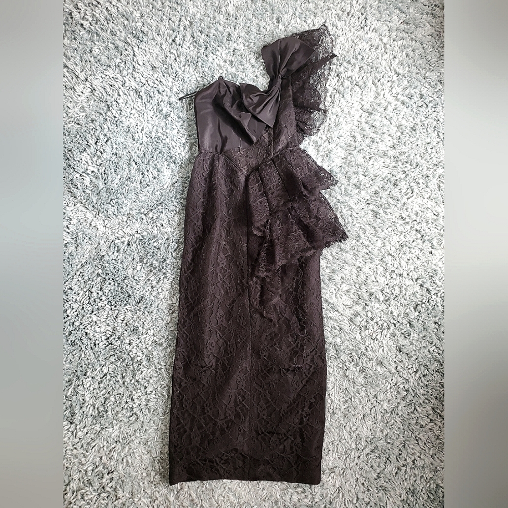 80's vintage assymetrical prom dress